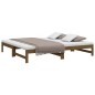 vidaXL Dormeuse Estraibile Miele 2x(75x190) cm Legno Massello di Pino vidaXL Dormeuse Estraibile Miele 2x(75x190) cm Legno Massello di Pino