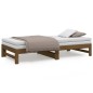 vidaXL Dormeuse Estraibile Miele 2x(75x190) cm Legno Massello di Pino vidaXL Dormeuse Estraibile Miele 2x(75x190) cm Legno Massello di Pino