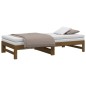 vidaXL Dormeuse Estraibile Miele 2x(75x190) cm Legno Massello di Pino vidaXL Dormeuse Estraibile Miele 2x(75x190) cm Legno Massello di Pino