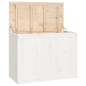 vidaXL Contenitore per Bucato Bianco 88,5x44x66 cm Legno Massello Pino vidaXL Contenitore per Bucato Bianco 88,5x44x66 cm Legno Massello Pino