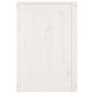 vidaXL Contenitore per Bucato Bianco 88,5x44x66 cm Legno Massello Pino vidaXL Contenitore per Bucato Bianco 88,5x44x66 cm Legno Massello Pino