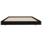 vidaXL Giroletto Nero 80x200 cm in Legno Massello di Pino vidaXL Giroletto Nero 80x200 cm in Legno Massello di Pino