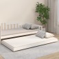 vidaXL Giroletto Bianco 80x200 cm in Legno Massello di Pino vidaXL Giroletto Bianco 80x200 cm in Legno Massello di Pino