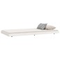vidaXL Giroletto Bianco 80x200 cm in Legno Massello di Pino vidaXL Giroletto Bianco 80x200 cm in Legno Massello di Pino