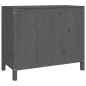 vidaXL Contenitore per Bucato Grigio 88,5x44x76 cm Legno Massello Pino vidaXL Contenitore per Bucato Grigio 88,5x44x76 cm Legno Massello Pino