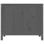 vidaXL Contenitore per Bucato Grigio 88,5x44x76 cm Legno Massello Pino vidaXL Contenitore per Bucato Grigio 88,5x44x76 cm Legno Massello Pino