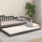 vidaXL Giroletto Grigio 90x200 cm in Legno Massello di Pino vidaXL Giroletto Grigio 90x200 cm in Legno Massello di Pino
