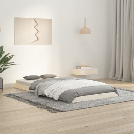 vidaXL Giroletto Bianco 90x190 cm in Legno Massello di Pino 3FT Single