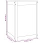 vidaXL Contenitore per Bucato Bianco 44x44x66 cm Legno Massello Pino vidaXL Contenitore per Bucato Bianco 44x44x66 cm Legno Massello Pino