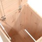 vidaXL Contenitore per Bucato 44x44x66 cm Legno Massello Pino vidaXL Contenitore per Bucato 44x44x66 cm Legno Massello Pino