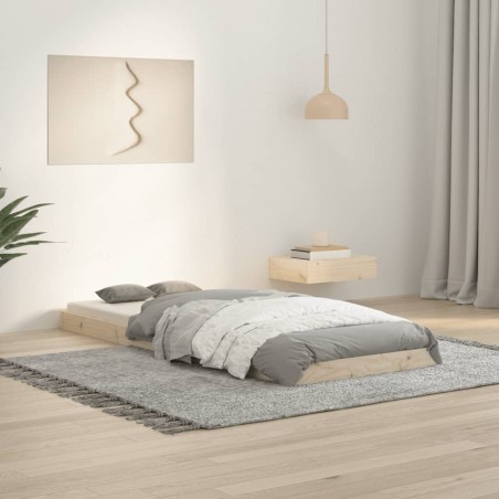 vidaXL Giroletto 75x190 cm in Legno Massello di Pino 2FT6 Small Single
