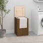 vidaXL Contenitore per Bucato Miele 44x44x66 cm Legno Massello Pino vidaXL Contenitore per Bucato Miele 44x44x66 cm Legno Massello Pino