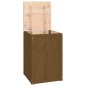 vidaXL Contenitore per Bucato Miele 44x44x66 cm Legno Massello Pino vidaXL Contenitore per Bucato Miele 44x44x66 cm Legno Massello Pino