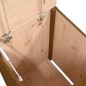 vidaXL Contenitore per Bucato Miele 44x44x66 cm Legno Massello Pino vidaXL Contenitore per Bucato Miele 44x44x66 cm Legno Massello Pino