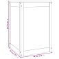 vidaXL Contenitore per Bucato Miele 44x44x66 cm Legno Massello Pino vidaXL Contenitore per Bucato Miele 44x44x66 cm Legno Massello Pino