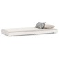 vidaXL Giroletto Bianco 75x190 cm in Legno Massello di Pino vidaXL Giroletto Bianco 75x190 cm in Legno Massello di Pino