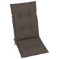 Sedie da Giardino Reclinabili 4 pz con Cuscini Massello Acacia Sedie da Giardino Reclinabili 4 pz con Cuscini Massello Acacia