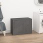 vidaXL Contenitore per Bucato Grigio 88,5x44x66 cm Legno Massello Pino vidaXL Contenitore per Bucato Grigio 88,5x44x66 cm Legno Massello Pino