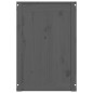 vidaXL Contenitore per Bucato Grigio 88,5x44x66 cm Legno Massello Pino vidaXL Contenitore per Bucato Grigio 88,5x44x66 cm Legno Massello Pino