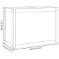 vidaXL Contenitore per Bucato Grigio 88,5x44x66 cm Legno Massello Pino vidaXL Contenitore per Bucato Grigio 88,5x44x66 cm Legno Massello Pino