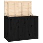 vidaXL Contenitore per Bucato Nero 88,5x44x66 cm Legno Massello Pino vidaXL Contenitore per Bucato Nero 88,5x44x66 cm Legno Massello Pino