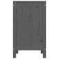 vidaXL Contenitore per Bucato Grigio 44x44x76 cm Legno Massello Pino vidaXL Contenitore per Bucato Grigio 44x44x76 cm Legno Massello Pino