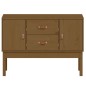 vidaXL Credenza Miele 110x40x78 cm in Legno Massello di Pino vidaXL Credenza Miele 110x40x78 cm in Legno Massello di Pino