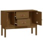 vidaXL Credenza Miele 110x40x78 cm in Legno Massello di Pino vidaXL Credenza Miele 110x40x78 cm in Legno Massello di Pino