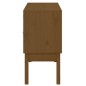 vidaXL Credenza Miele 110x40x78 cm in Legno Massello di Pino vidaXL Credenza Miele 110x40x78 cm in Legno Massello di Pino