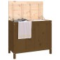 vidaXL Contenitore per Bucato Miele 88,5x44x76 cm Legno Massello Pino vidaXL Contenitore per Bucato Miele 88,5x44x76 cm Legno Massello Pino