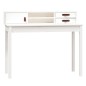 vidaXL Scrivania Bianca 110x50x93 cm in Legno Massello di Pino vidaXL Scrivania Bianca 110x50x93 cm in Legno Massello di Pino
