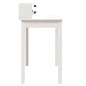 vidaXL Scrivania Bianca 110x50x93 cm in Legno Massello di Pino vidaXL Scrivania Bianca 110x50x93 cm in Legno Massello di Pino
