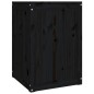 vidaXL Contenitore per Bucato Nero 44x44x66 cm Legno Massello Pino vidaXL Contenitore per Bucato Nero 44x44x66 cm Legno Massello Pino