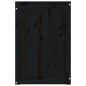 vidaXL Contenitore per Bucato Nero 44x44x66 cm Legno Massello Pino vidaXL Contenitore per Bucato Nero 44x44x66 cm Legno Massello Pino