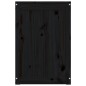vidaXL Contenitore per Bucato Nero 44x44x66 cm Legno Massello Pino vidaXL Contenitore per Bucato Nero 44x44x66 cm Legno Massello Pino