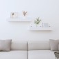 vidaXL Mensole da Parete 2 pz Bianco 50x12x9cm Legno Massello di Pino vidaXL Mensole da Parete 2 pz Bianco 50x12x9cm Legno Massello di Pino