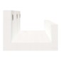 vidaXL Mensole da Parete 2 pz Bianco 50x12x9cm Legno Massello di Pino vidaXL Mensole da Parete 2 pz Bianco 50x12x9cm Legno Massello di Pino