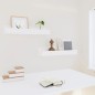 vidaXL Mensole da Parete 2 pz Bianco 50x12x9cm Legno Massello di Pino vidaXL Mensole da Parete 2 pz Bianco 50x12x9cm Legno Massello di Pino