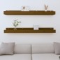 vidaXL Mensole da Parete 2 pz Miele 110x12x9 cm Legno Massello di Pino vidaXL Mensole da Parete 2 pz Miele 110x12x9 cm Legno Massello di Pino