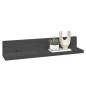 vidaXL Mensole da Parete 2 pz Grigio 50x11x9cm Legno Massello di Pino