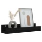 vidaXL Mensole da Parete 2 pz Nero 50x12x9cm in Legno Massello di Pino vidaXL Mensole da Parete 2 pz Nero 50x12x9cm in Legno Massello di Pino