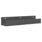 vidaXL Mensole da Parete 2 pz Grigio 50x12x9cm Legno Massello di Pino vidaXL Mensole da Parete 2 pz Grigio 50x12x9cm Legno Massello di Pino