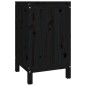 vidaXL Contenitore per Bucato Nero 44x44x76 cm Legno Massello Pino vidaXL Contenitore per Bucato Nero 44x44x76 cm Legno Massello Pino