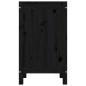 vidaXL Contenitore per Bucato Nero 44x44x76 cm Legno Massello Pino vidaXL Contenitore per Bucato Nero 44x44x76 cm Legno Massello Pino