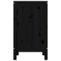 vidaXL Contenitore per Bucato Nero 44x44x76 cm Legno Massello Pino vidaXL Contenitore per Bucato Nero 44x44x76 cm Legno Massello Pino