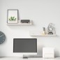vidaXL Mensole da Parete 2 pz Bianco 50x11x9cm Legno Massello di Pino vidaXL Mensole da Parete 2 pz Bianco 50x11x9cm Legno Massello di Pino