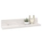 vidaXL Mensole da Parete 2 pz Bianco 50x11x9cm Legno Massello di Pino vidaXL Mensole da Parete 2 pz Bianco 50x11x9cm Legno Massello di Pino