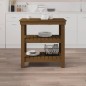 vidaXL Banco da Lavoro Miele 78,5x50x80 cm in Legno Massello di Pino vidaXL Banco da Lavoro Miele 78,5x50x80 cm in Legno Massello di Pino