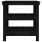 vidaXL Banco da Lavoro Nero 78,5x50x80 cm in Legno Massello di Pino vidaXL Banco da Lavoro Nero 78,5x50x80 cm in Legno Massello di Pino