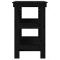 vidaXL Banco da Lavoro Nero 78,5x50x80 cm in Legno Massello di Pino vidaXL Banco da Lavoro Nero 78,5x50x80 cm in Legno Massello di Pino